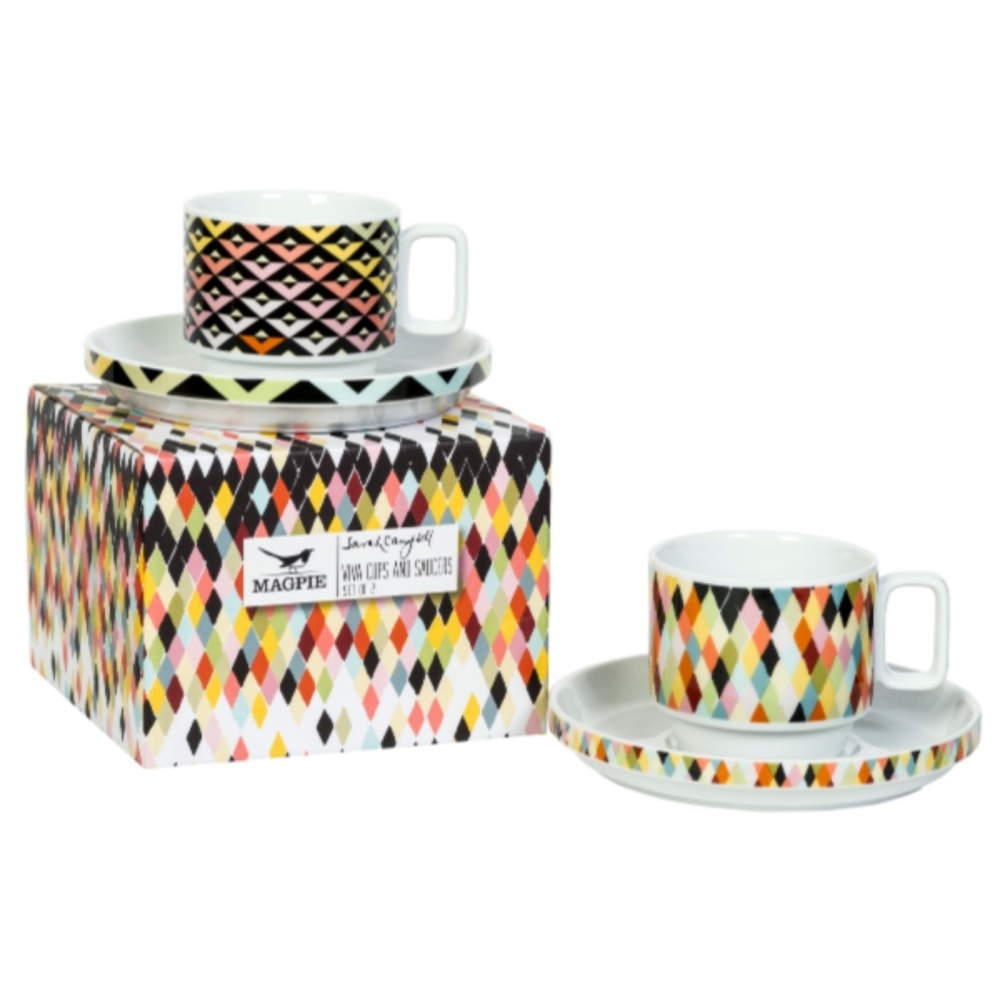 Mid Century Pattern Viva Tea / Coffee Set